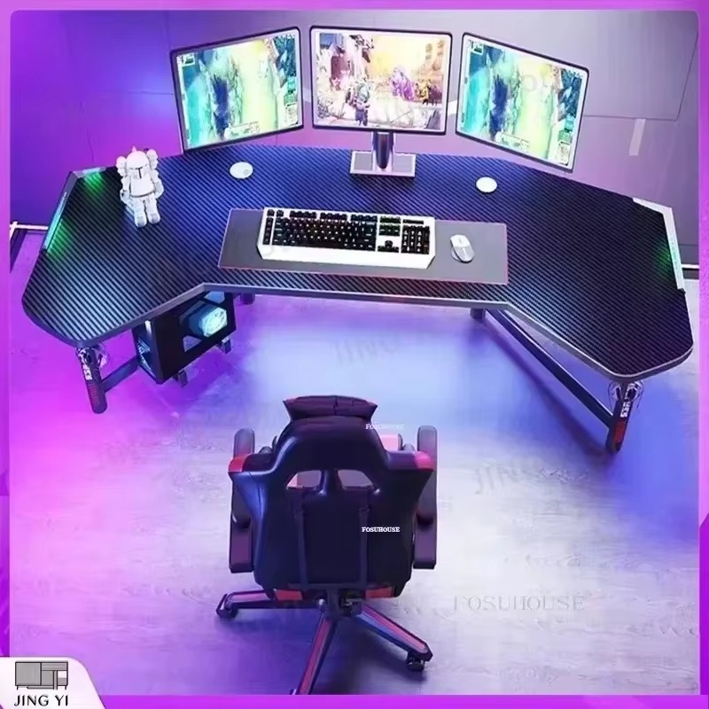 Meja Gaming Profesional Ergono - Desk Setup L Shaped ulasan dan harga